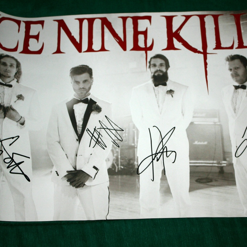 Ice Nine Kills Signed Poster Warped Tour